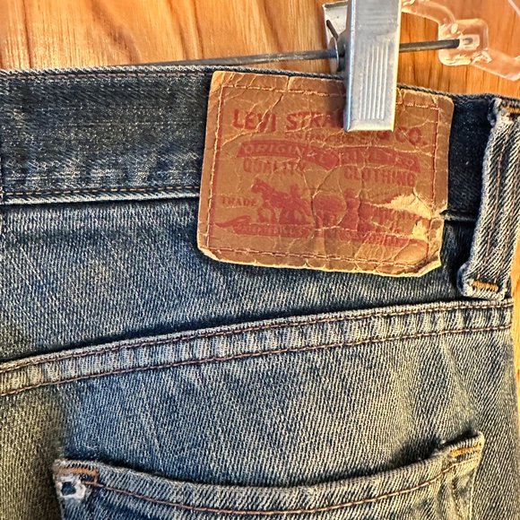 LEVI'S 511 | Distressed Lived-In Vintage Wash Denim Jeans *Rare* - Picture 6 of 11